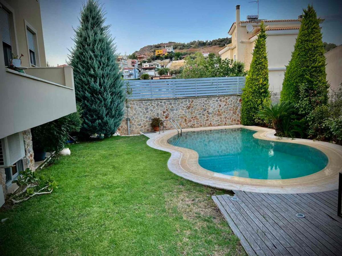 Ένας Ευχάριστος Χώρος Με Πισίνα Villa Pórto Ráfti Exteriör bild